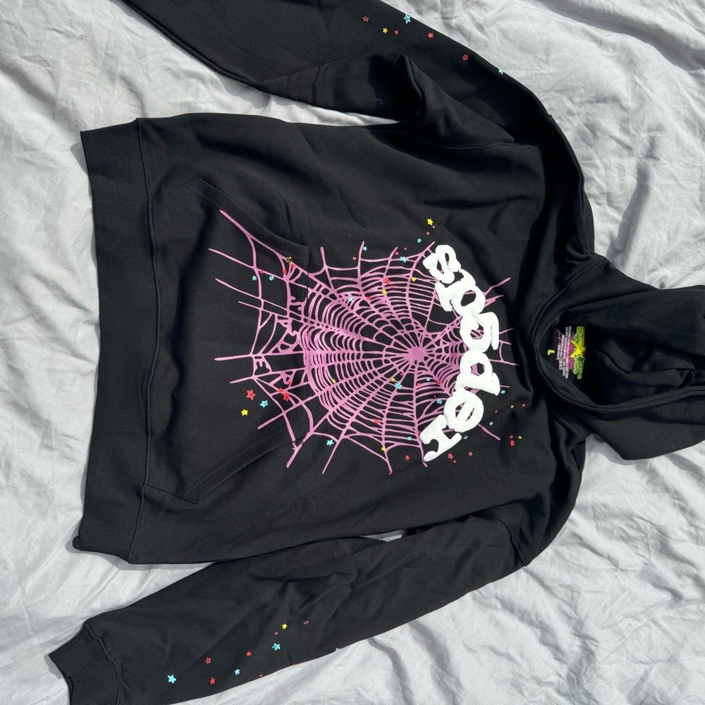 Black and Pink Graphic Hoodie
